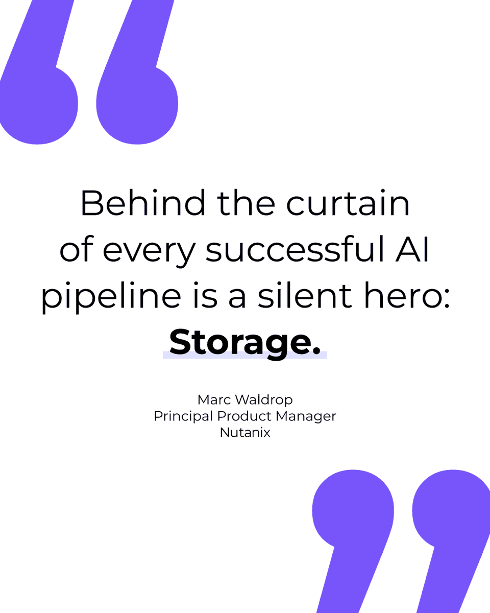 ctemx's tweet photo. ⚡AI is only as strong as the storage behind it. 
In the 2025 MLPerf Storage benchmark, Nutanix Unified Storage (NUS) delivered results that show how enterprises can run AI workloads faster, simpler, and at scale. 
Read more: https://t.co/AyRoS57v5d https://t.co/QaeII5aiJq