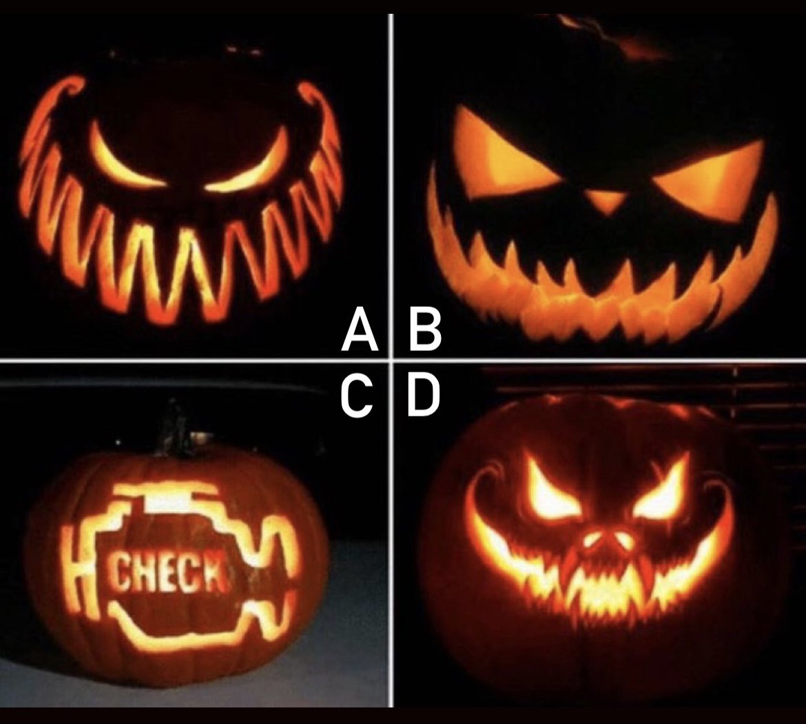 401_da_sarpanch's tweet image. Which Pumpkin Is The Scariest?