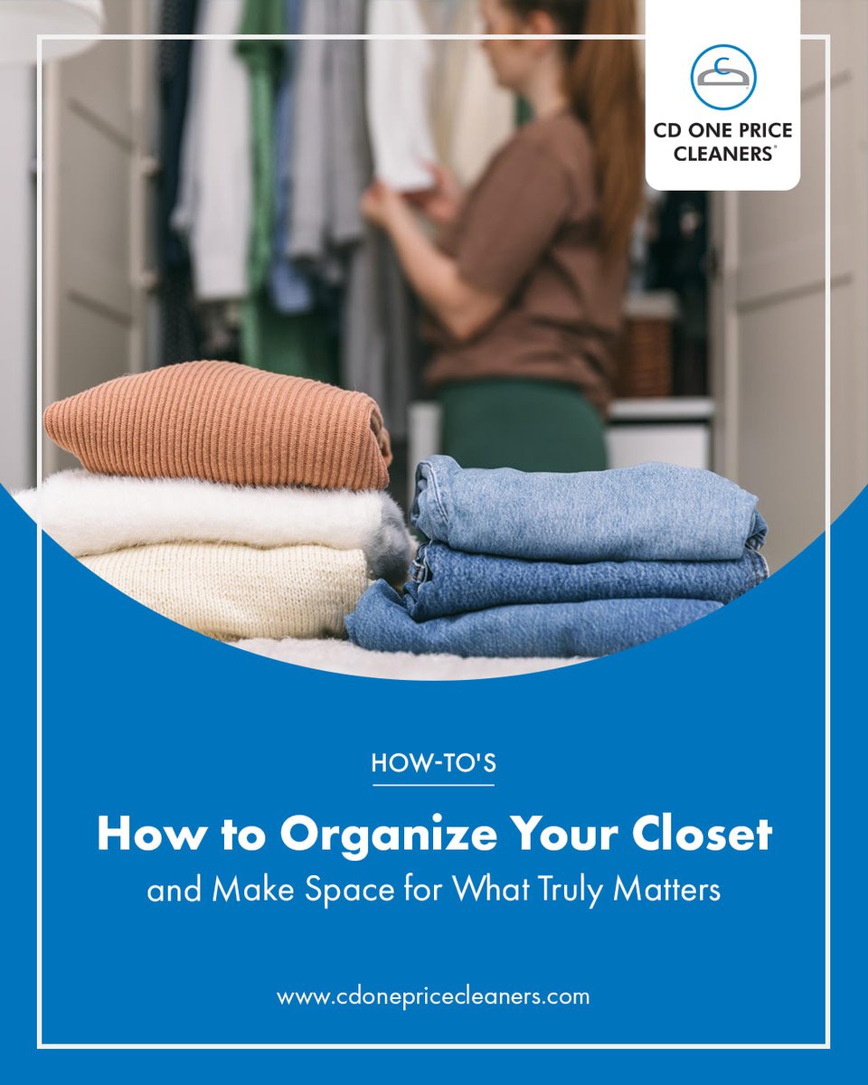 CDOnePrice's tweet image. Your closet isn’t just a space — it’s a collection of stories.
Some clothes remind you of who you were.
Others are ready for who you’re becoming.

Start fresh: declutter, care, and organize.
Wash, fold, hang — give every piece the attention it deserves.

#CDOnePriceCleaners