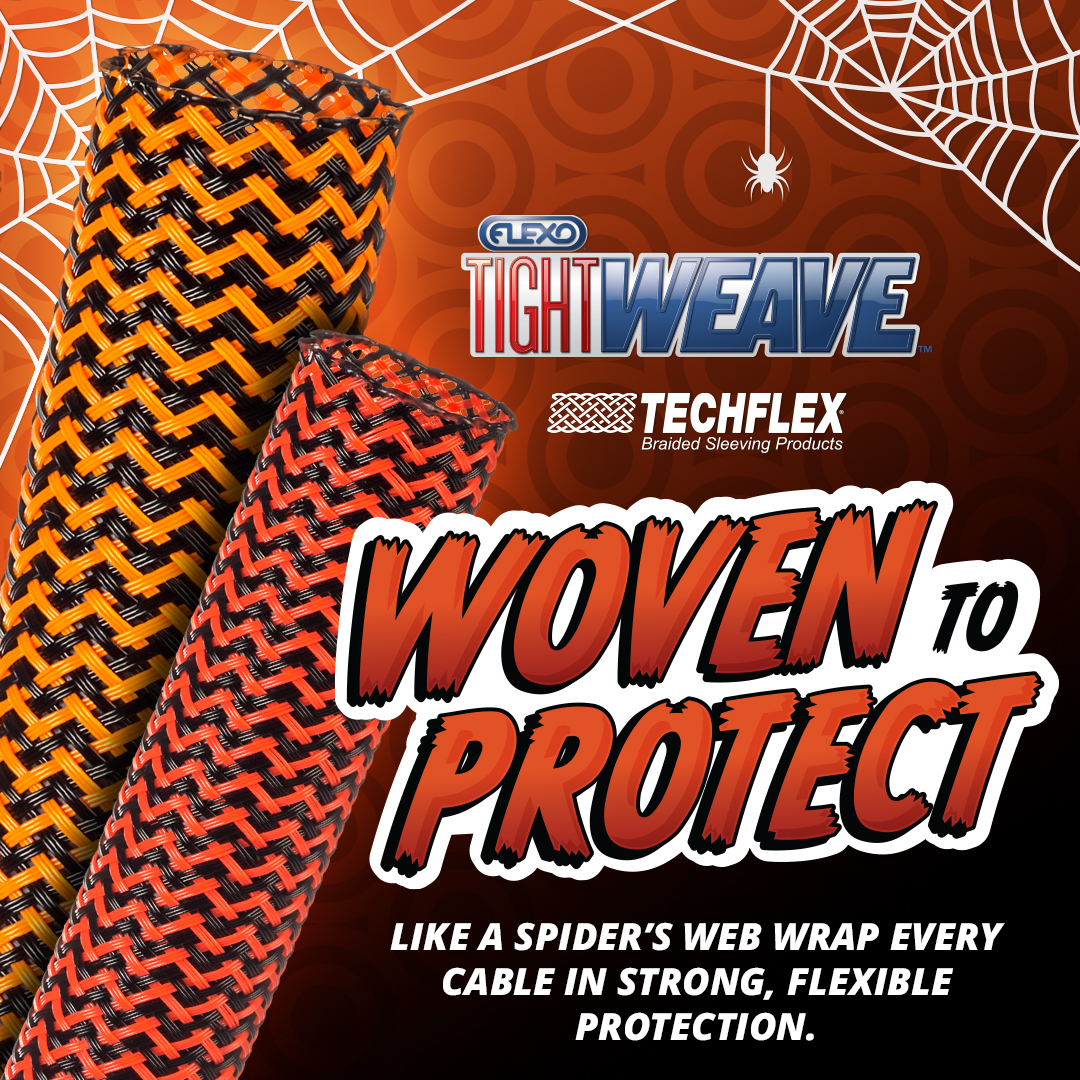 CableOrganizers's tweet image. 🕷️ Keep your cables tangle-free and tough enough for any web of wires. Flexo® TightWeave™ delivers sleek protection that lasts. 

#CableOrganzier #Techflex #BraidedSleeving #CableCare #StrongAndFlexible #TightWeave #Halloween #TrickOrTreat