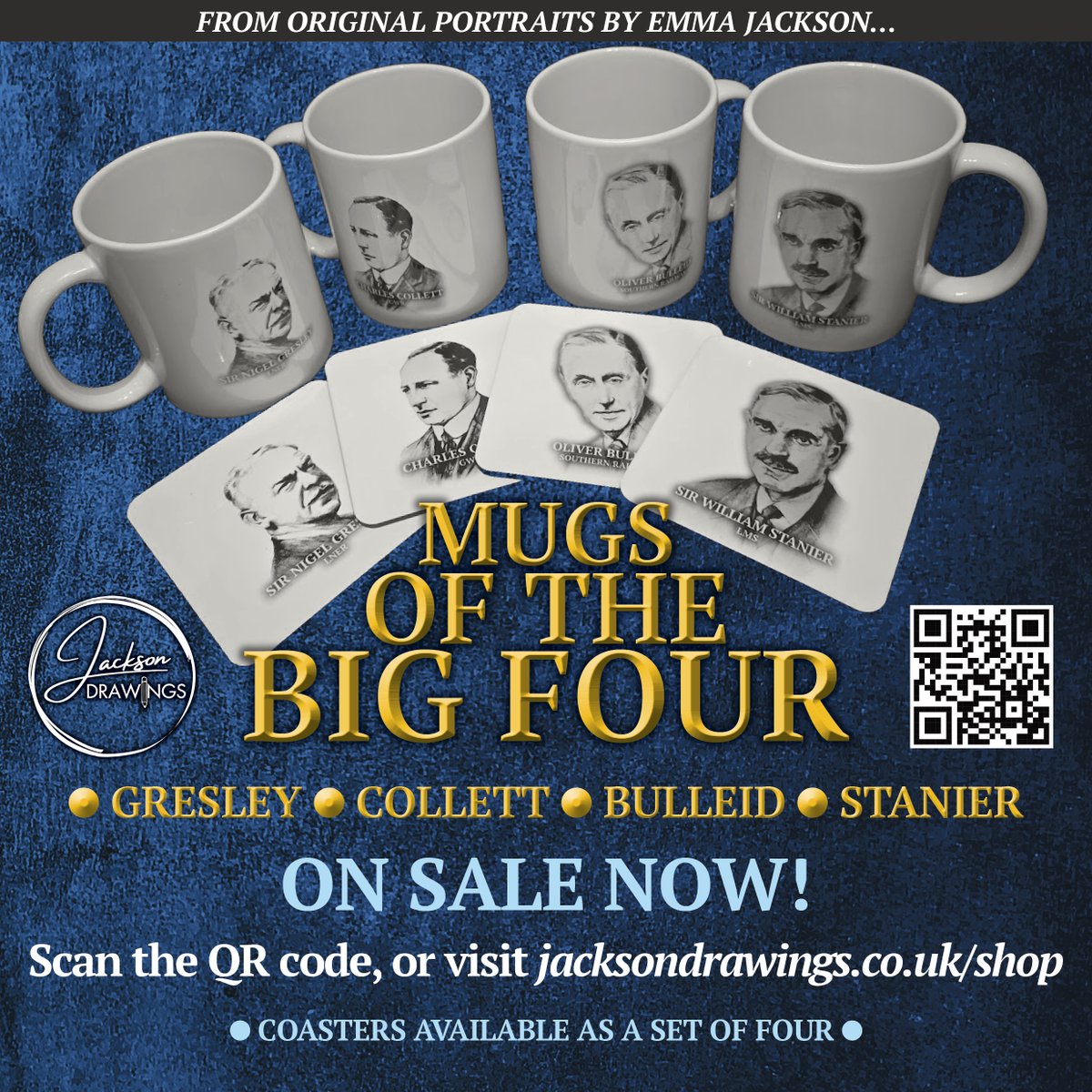EmmaJackso93884's tweet image. Putting the Tea in Art: Gifts featuring the gifted.
jacksondrawings.co.uk/shop
#Railway200 #sirnigelgresley #sirwilliamstanier #oliverbulleid #charlescollett