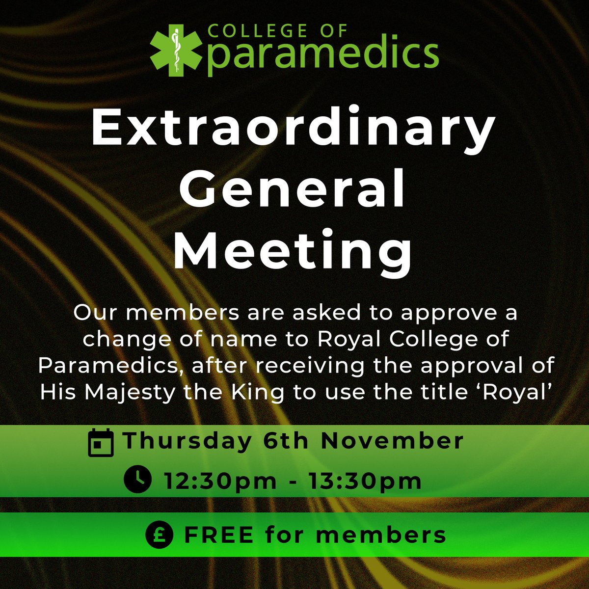 📧 Full members should have received an email on the 23rd October from Civica Electoral Services (CES) containing a link to cast their vote. Voting will close shortly after this meeting.

To find out more and to secure your place, click here ➡️ bit.ly/46YTalU