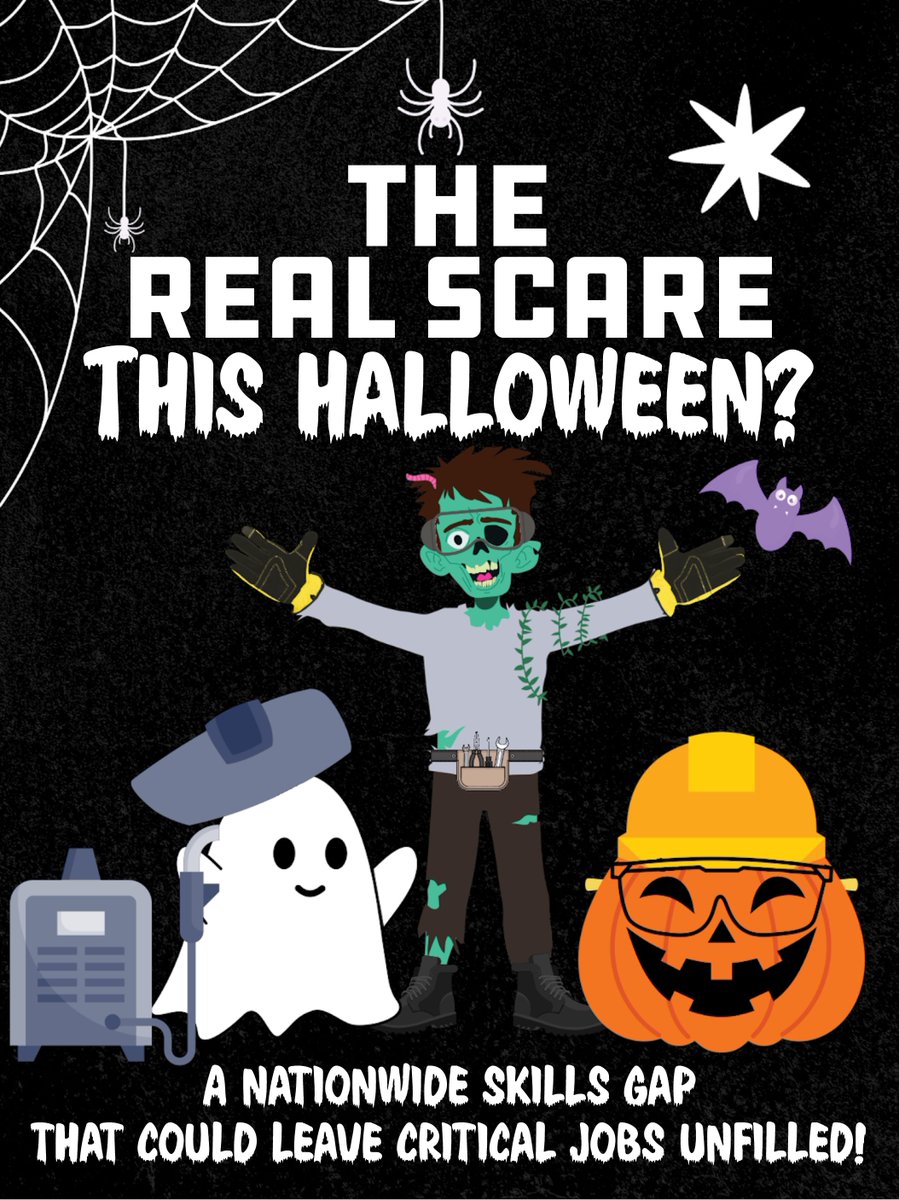 ProjectMfg's tweet photo. Happy Halloween from Project MFG 👻🎃
This spooky season, let’s make sure the future of manufacturing is less scary and more skilled!
#ProjectMFG #ManufacturingMatters #SkillsGap #FutureMakers #WorkforceDevelopment #HappyHalloween https://t.co/TQBoDZyFeJ