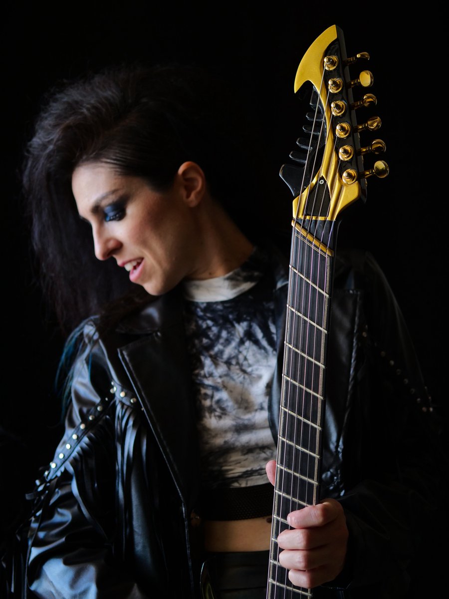 “Ruins of Silence: Ouverture” out this friday here: goldensalt.lnk.to/ouvertureros

When we composed it, I knew exactly which guitar I wanted to use… This black and gold beauty wasn’t chosen by chance: I designed it together with my friend and great luthier Amerigo Gozzi, whose talent