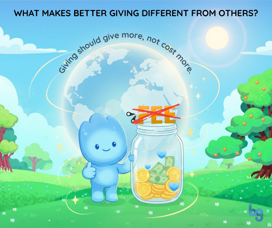 What makes Better Giving different?
No fees. No fluff. Just fundraising that gives more, not costs more.

Built for nonprofits. Powered by people.
Visit today to explore what transparent, human-centered fundraising really looks like. 🔗 loom.ly/PnNq4jk