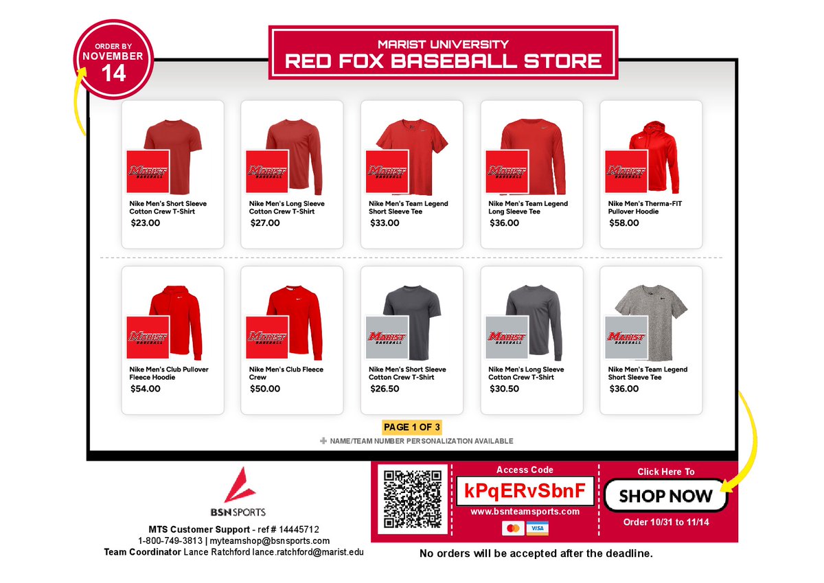 It's that time of year again to update your Ball Foxes Gear! Hurry, shop closes 11/14/2025! Link Below bit.ly/3JbkyFB