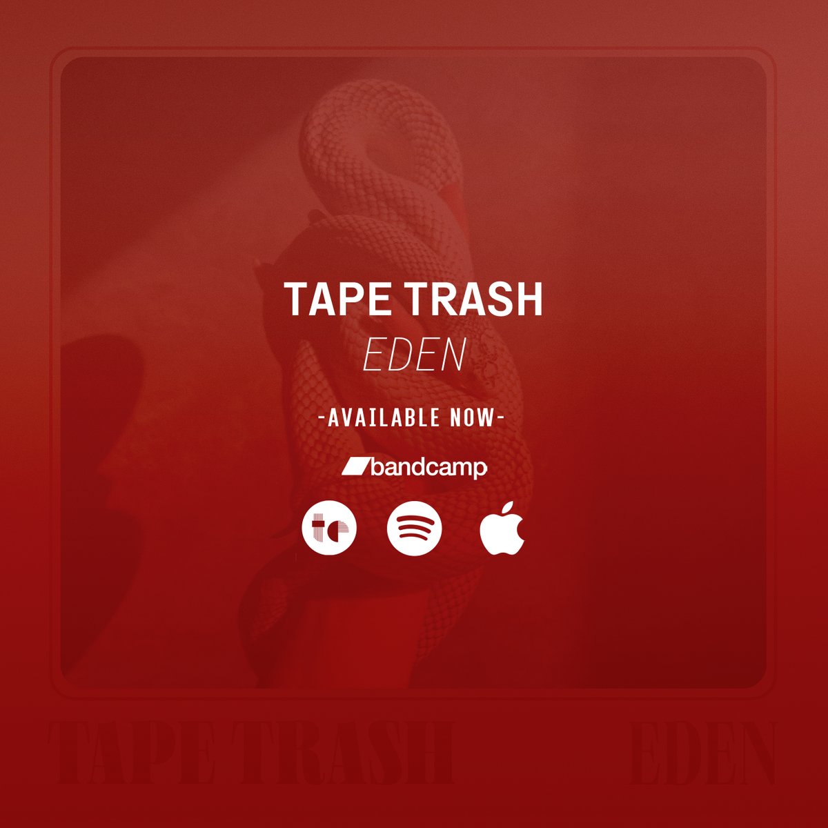 tinyengines's tweet image. The great new TAPE TRASH album &apos;EDEN&apos; is out now! I&apos;ve listened to this album a ridiculous amount since first hearing it. You should go do the same!

te.lsnto.me/tape-trash-eden