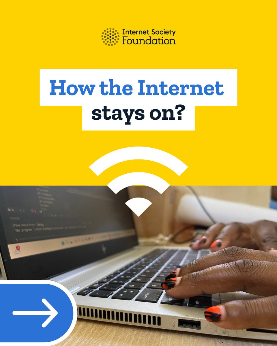 ISOC_Foundation's tweet image. Ever wondered how the Internet stays on? 🤔
 
🌐 It’s all about Internet resilience, the hidden strength that keeps us connected when cables are cut, networks fail, or usage surges. 

👩‍💻 From local networks rerouting traffic during outages to global researchers designing…