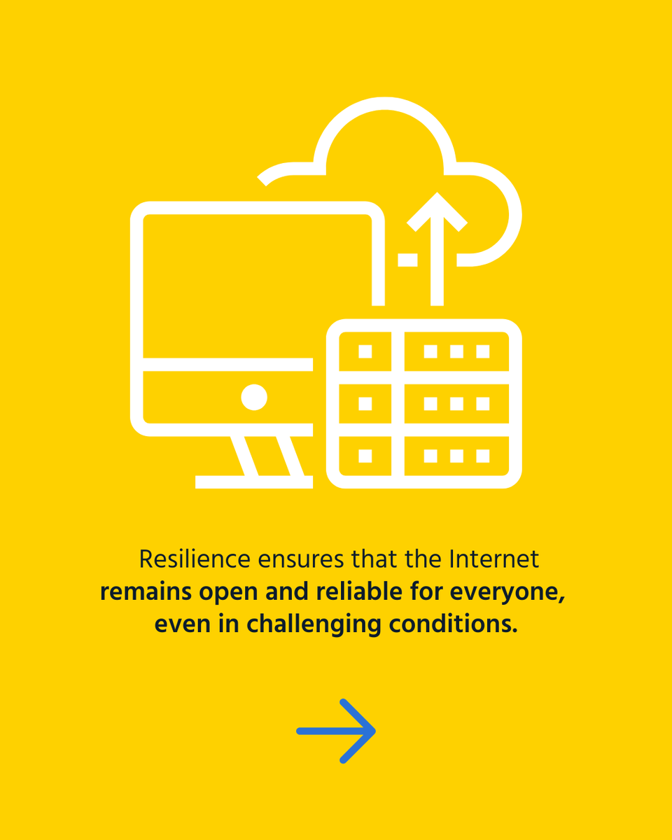 ISOC_Foundation's tweet image. Ever wondered how the Internet stays on? 🤔
 
🌐 It’s all about Internet resilience, the hidden strength that keeps us connected when cables are cut, networks fail, or usage surges. 

👩‍💻 From local networks rerouting traffic during outages to global researchers designing…