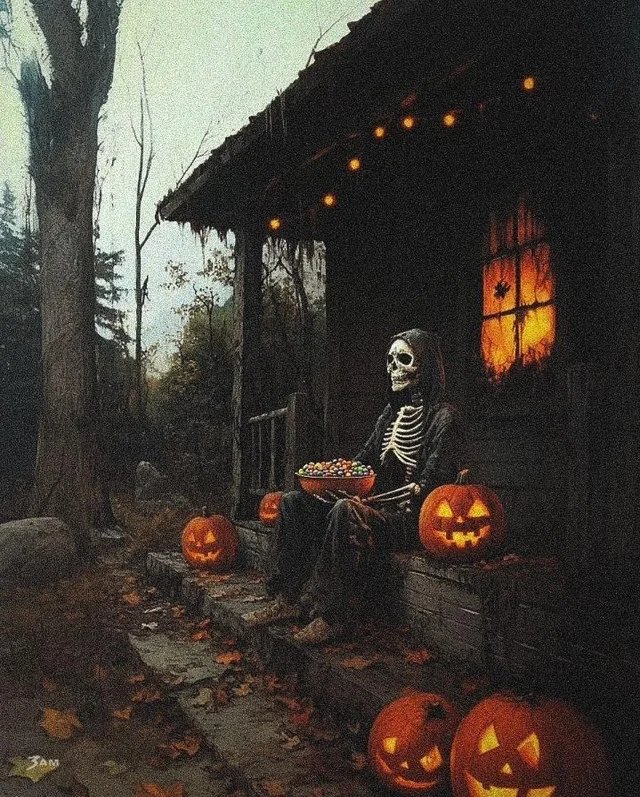 inocent_anand's tweet image. 🎃Happy Halloween!👻

Orange pumpkins glowing bright,
Moonlight casts a spooky light.
Costumes ready, candies near,
Tricks and treats, the best time of year!

🧙‍♀️🧟‍♂️🕸️🕷️🧌🦹‍♂️🐺🎩
Celebrate the magic and mystery of Halloween!
#HalloweenFun #SpookyNights #TrickOrTreat #Halloween2025