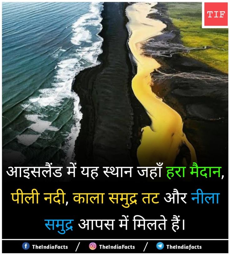 Saloni_3412's tweet image. क्या आप जानते हैं?

इसी कौन सी जगह है जहां हरा मैदान, पीली नदी,

काला समुद्र तट और नीला समुद्र आपस में मिलते हैं।

#Rochakfacts #KNOWLEDGE