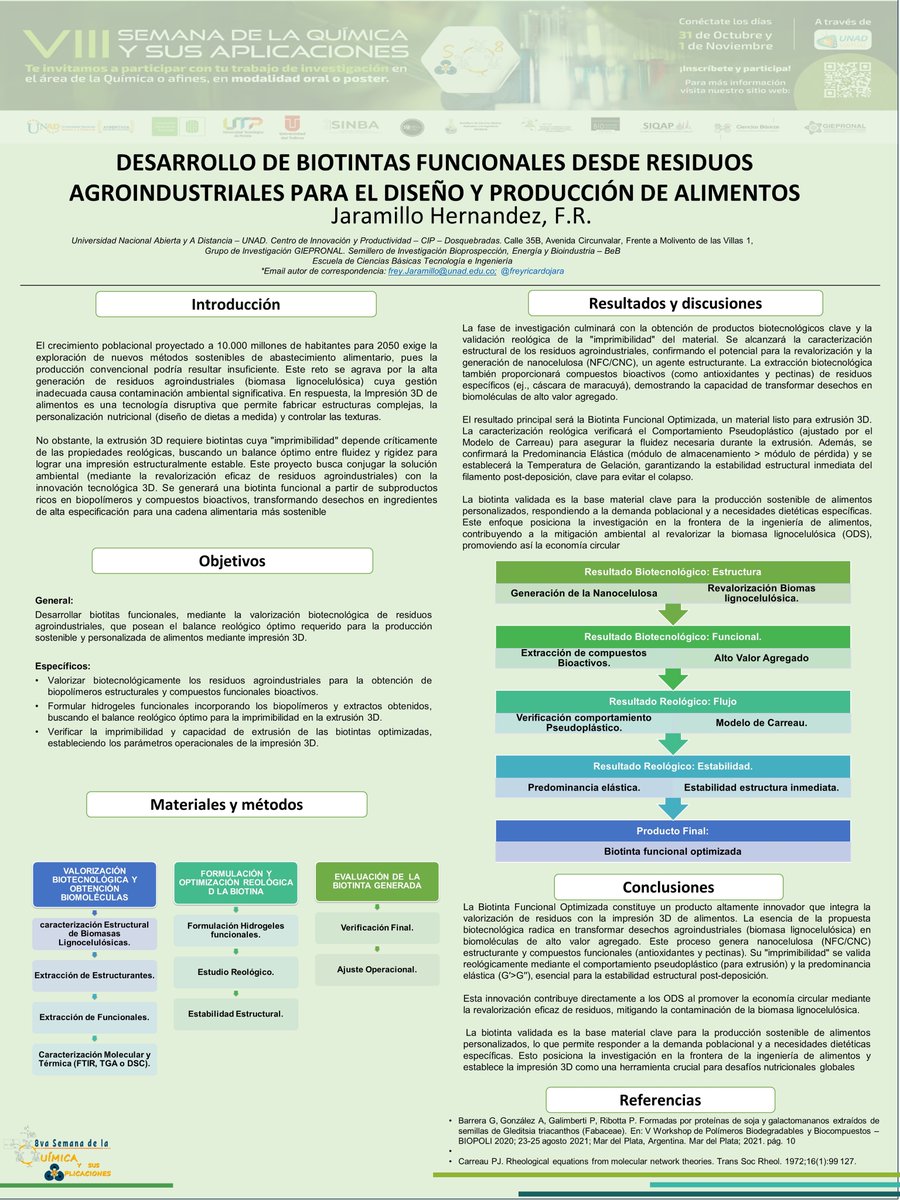 8va Semana de la Química 2025 - UNAD tweet media