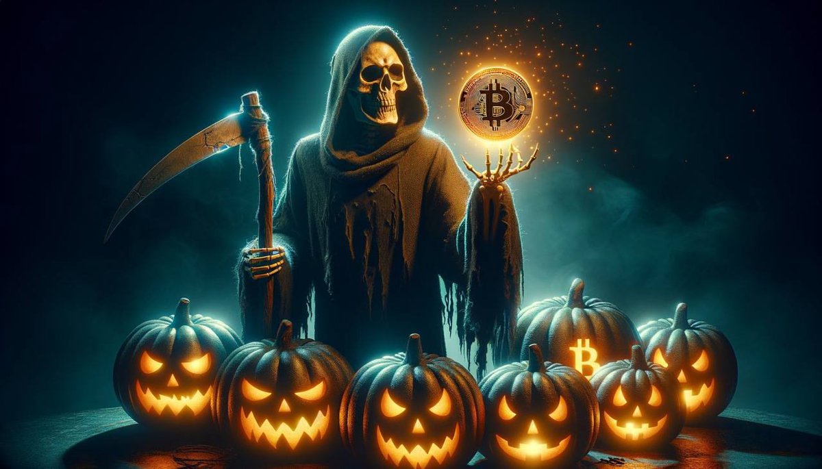 Bitcoin Price on Halloween 🎃 

2010: $0.20
2011: $3.27
2012: $11
2013: $201
2014: $337
2015: $312
2016: $699
2017: $6,369
2018: $6,332
2019: $9,172
2020: $13,537
2021: $61,837
2022: $20,624
2023: $34,494
2024: $72,250
2025: $110,000