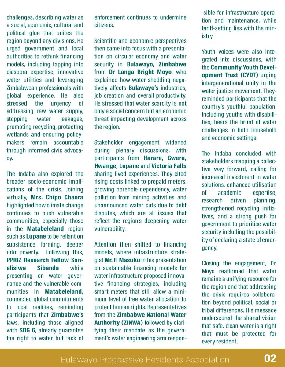 Bulawayo Progressive Residents Association (BPRA) tweet media