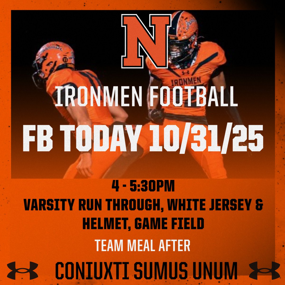 Ironmen Football Today 10/31!!!