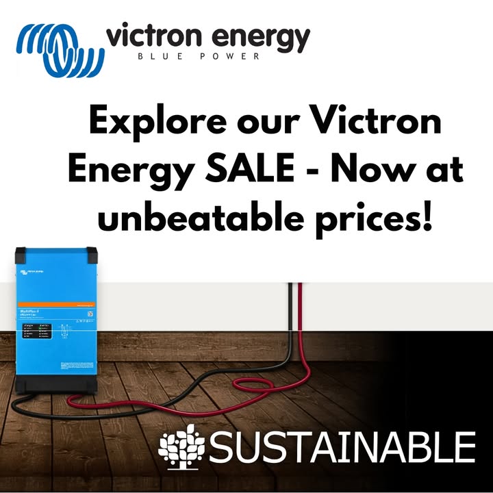 ⚡ Power your energy future with Victron Energy! Go off-grid, stay powered, and save big with our Victron Sale. Trusted worldwide for reliability and performance — from inverters to charge controllers and smart battery systems. 👉 Shop the Victron range sustainable.co.za/collections/vi…
