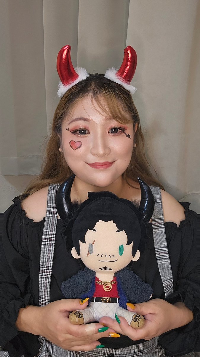 F__niko's tweet photo. ☠🎃HappyHalloween🍭🍬

今年は、悪魔夫婦です😈💕 https://t.co/t5bpGudaMU
