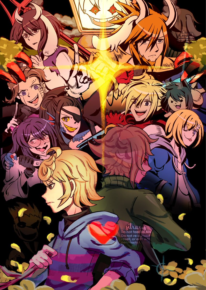 ✨*Stay Determined!
— Happy Halloween~ #TWEWY [#Undertale AU]