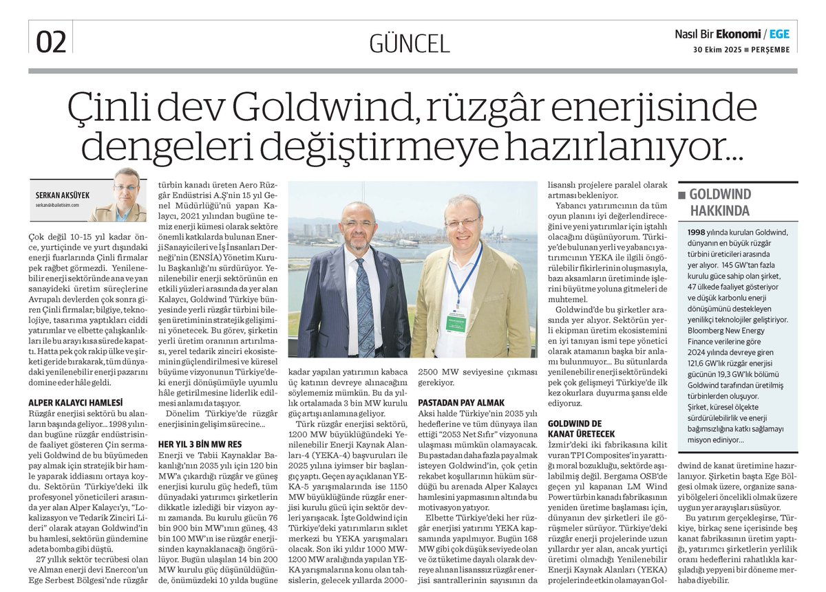 Çinli dev <a href="/Goldwind_Global/">Goldwind</a> , rüzgâr enerjisinde 
dengeleri değiştirmeye hazırlanıyor…
Detaylar <a href="/EkonomimCom/">Ekonomim.com</a> da...

ekonomigazetesi.com/kose-yazisi/ci…