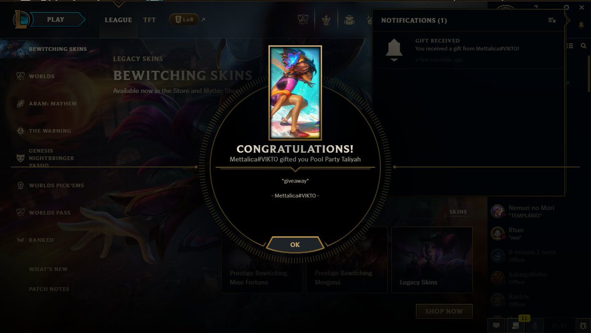 bro conseguiu mesmo que calhasse uma skin de um champion do faker para meter nojo tuff <a href="/TheTallRooster/">Galão</a>