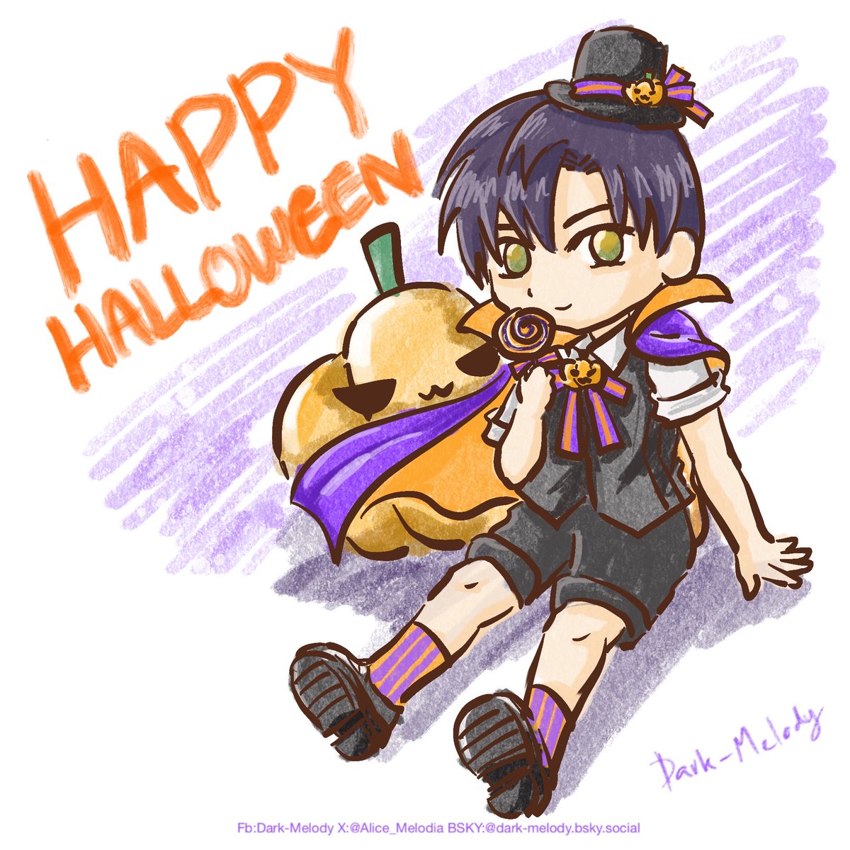 Alice_Melodia's tweet photo. Happy Halloween 🎃👻แบบรีบๆ ปีนี้ไอเดียแห้งมาก🥲 

แต่ที่จริงมีของปีที่แล้วลงในเฟสกับบลูสกายนะคับ ปีก่อนไอเดียมาสุด😂
#LoveandDeepspace #Zayne https://t.co/lMKqTYa5gR