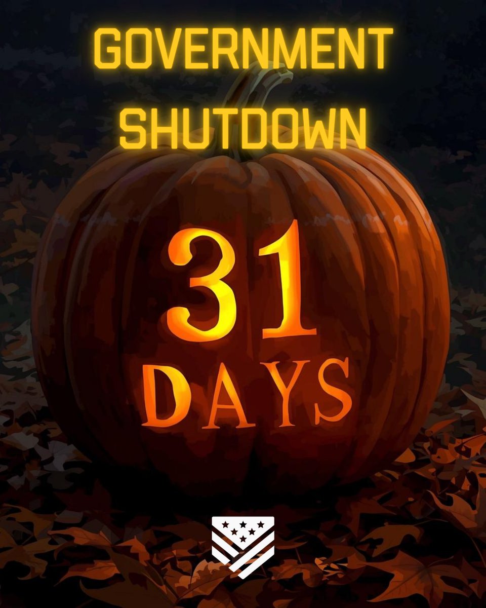 One month into the shutdown, Americans are living a nightmare.

Missed paychecks. 💵
Delayed services. ⏳
Rising debt. 📈

A day for scary fun now feels truly terrifying. America deserves better.

<a href="/SenateDems/">Senate Democrats</a>, you can end this now. Pass a continuing resolution!