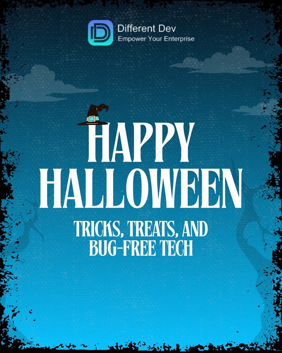 DifferentDev1's tweet image. This Halloween, let the only things popping up be candy and fun—not errors or glitches. Different Dev is here to make sure your tech stays fright-free. 👻💻 #happyhalloween #halloweentech