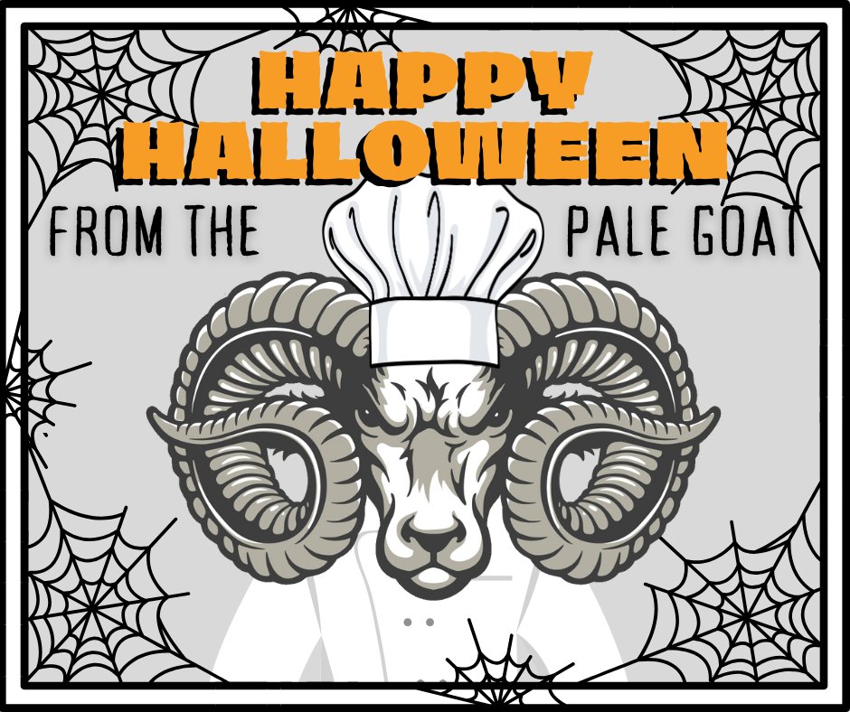 TechStarIS's tweet image. The Pale Goat is cooking up something special this Halloween, and yes, it’s process perfection. Happy Halloween! 🎃