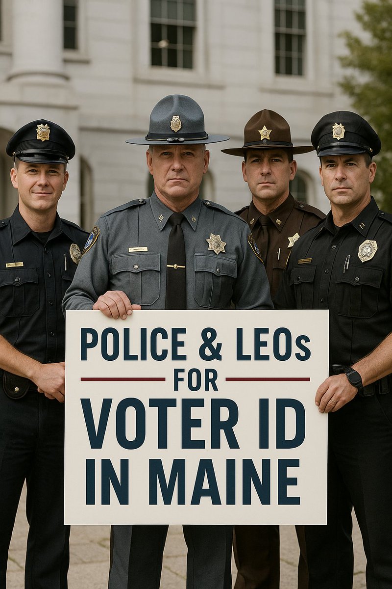 In a bold, unprecedented move, the Maine State Troopers Association (representing 300+ officers) is ENDORSING Voter ID (Yes on Question 1) ahead of November's ballot! 

Why? To safeguard elections from fraud—like ballots dumped in Amazon packages. "Question #1 protects our