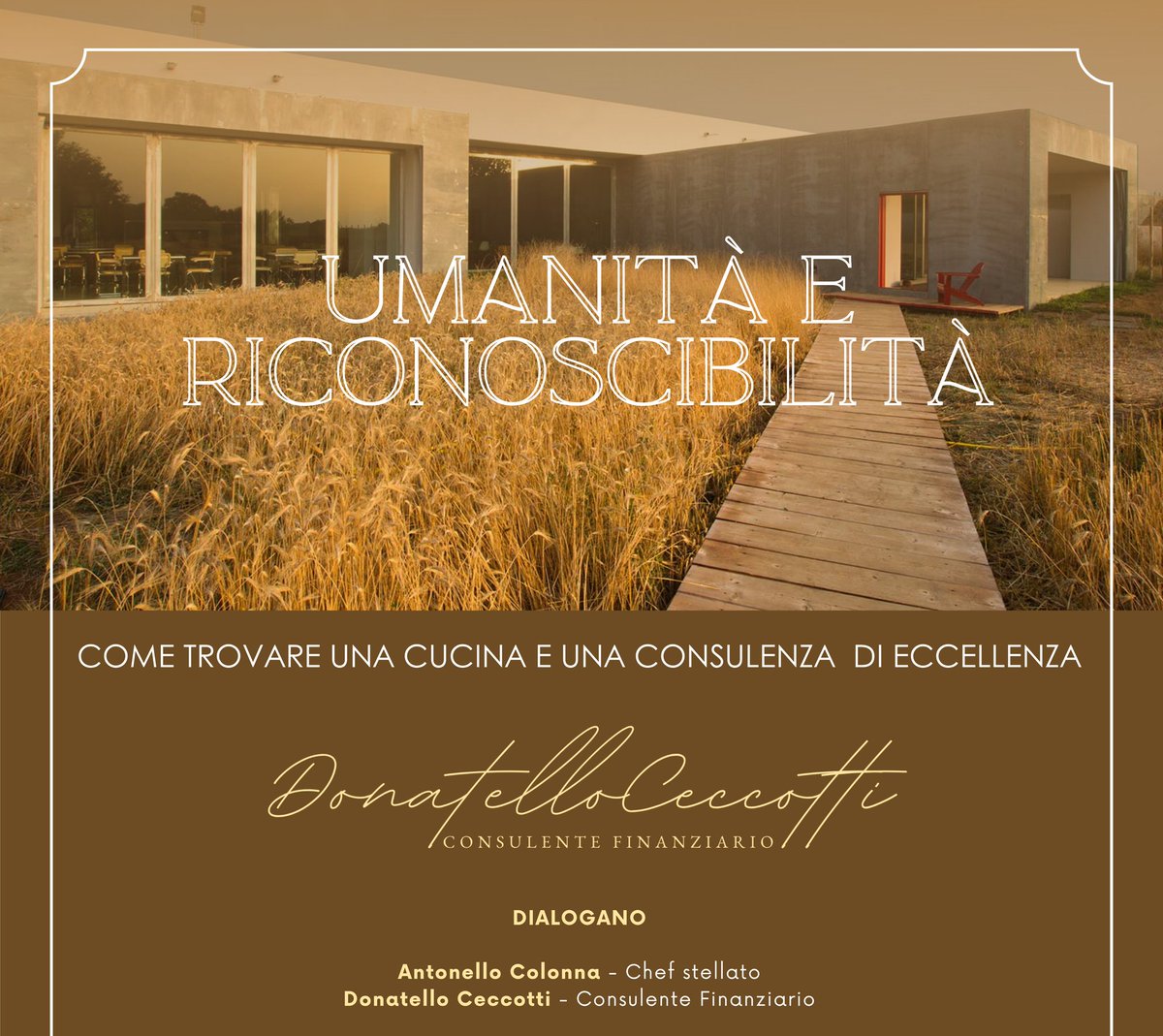 CeccottiD's tweet photo. Dialogare e confrontarsi con @ChefColonna per trovare valori e caratteristiche che legano cucina e consulenza è stato un onore ed un piacere ma anche una sfida gratificante.
Umanità e riconoscibilità sono i valori su cui si devono fondare una cucina e una consulenza di eccellenza https://t.co/BM6Vf7bZvD