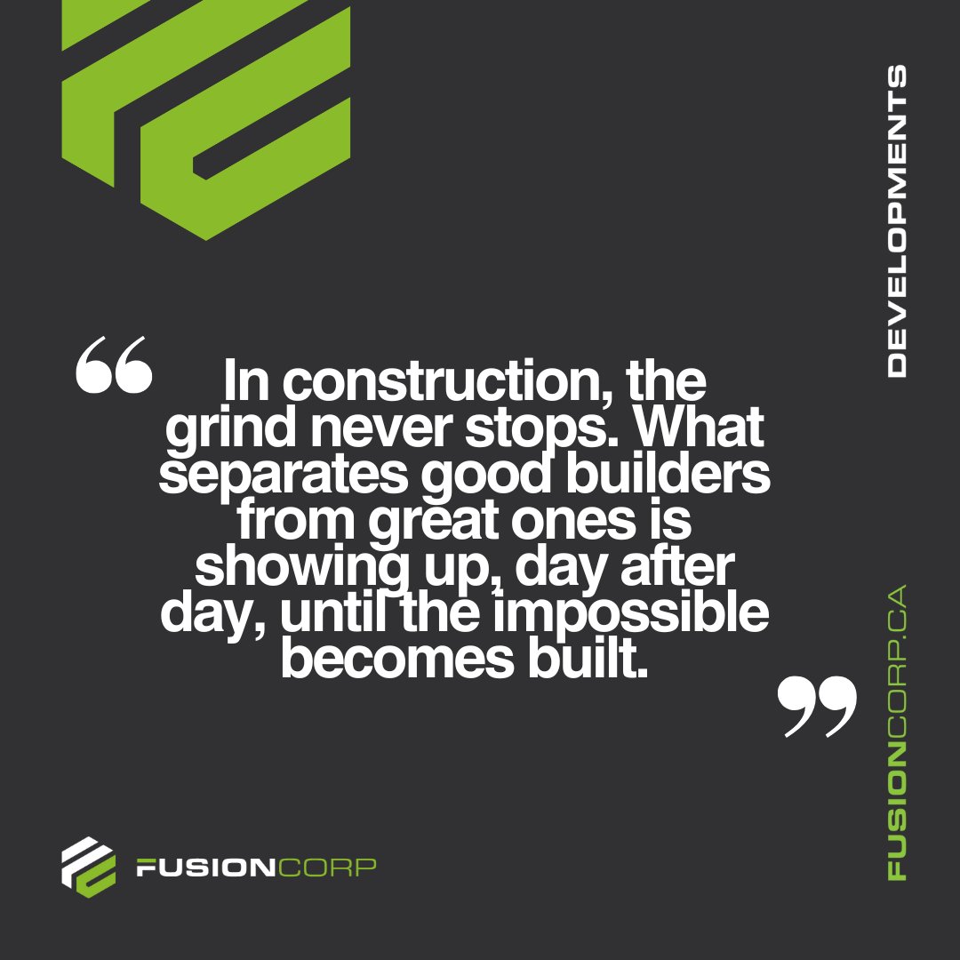 Fusioncorp_Dev's tweet image. In construction, the grind never stops.
What separates good builders from great ones is showing up, day after day, until the impossible becomes built.” 💪

That’s the Fusioncorp mindset. #ConstructionLife #Fusioncorp

💬 What keeps you pushing forward on tough days?