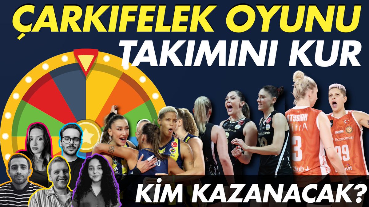 🏐 Sultanlar Ligi’nde Kendi Takımımızı Kuruyoruz!
🎯 Kim kazanacak?
🎡 Çarkıfelek ile şansına gelen oyuncularla kendi takımını kur!
💪 En iyi savunmayı yapan kazanıyor!
 Bu akşam 21.30’da YouTube kanalımızda canlı yayındayız!
Yayın Linki : youtube.com/live/gOLw3xh19… 
#SultanlarLigi