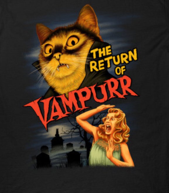 Nooshkin's tweet image. Happy Halloween from me and my Vampurr