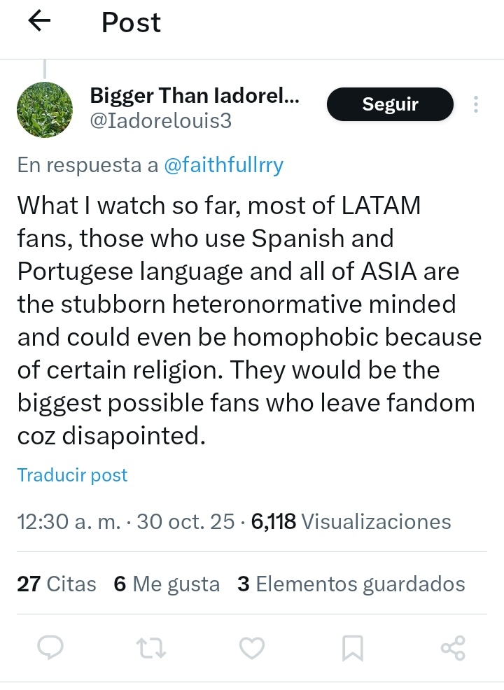 louvodoo's tweet photo. esta gente llama racista y xenofobica a la novia de L y luego salen a decir estas cosas racistas y xenofobicas pero cuando digo que son unas hipócritas y taradas soy la mala. las fans latinas somos #normales por eso somos sus favoritas 💜 https://t.co/je9EJMePTM