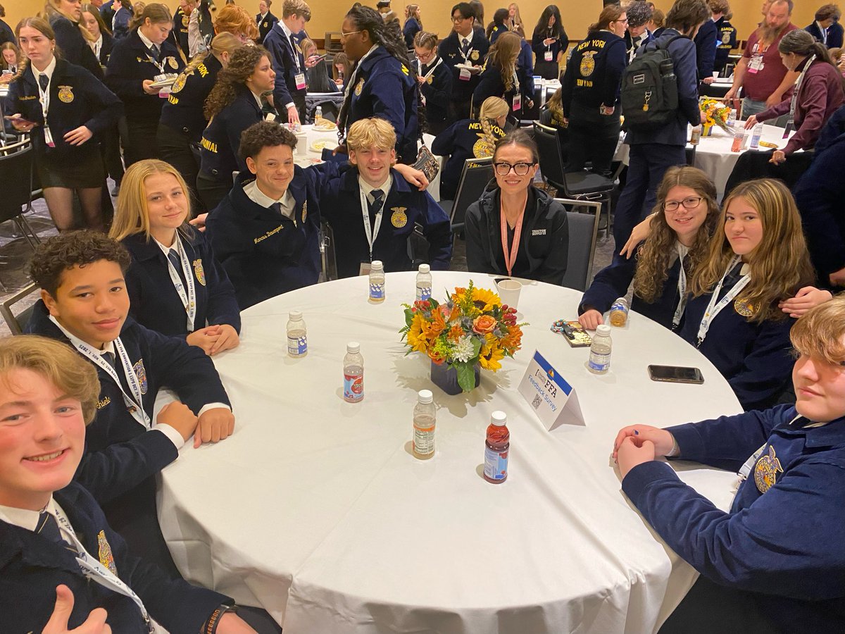 This group of Smyrna FFA members attended the Chapter Connect Breakfast and mingled with industry professionals! #AgIsCool #OnlyOneSHS #FFA25 <a href="/SmyrnaBulldog/">Smyrna Bulldog</a> <a href="/RuCoCTE/">RuCo CTE</a>