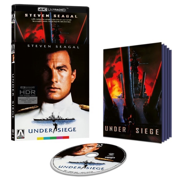 VHSDVDBLURAY4K's tweet image. Coming to 4K UHD via Arrow on 1/6/26

Directed by 
@AndyDavisFilms
 
Starring Steven Seagal,Gary Busey and Tommy Lee Jones

Under Siege (1992)