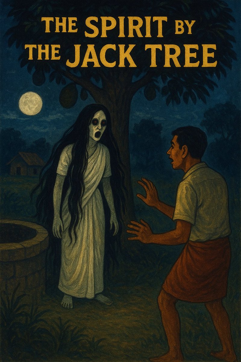 Cyber472723's tweet photo. @OntologyNetwork 
#OntologyHalloweenLK

The Spirit by the Jack Tree

In our village near Kurunegala, people still talk about the jack tree by the old well. My grandmother said never to walk past it after dark — “That’s where Mala Nona waits,” she warned. https://t.co/1Kgm3KtRXP