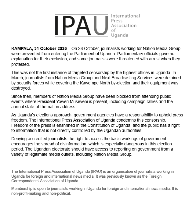 International Press Association of Uganda tweet media