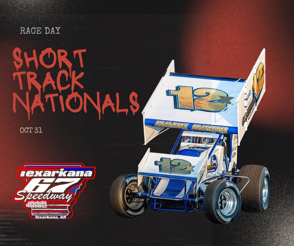 Happy Halloween, it’s race day👻

📍<a href="/Texarkana67/">Texarkana 67 Speedway</a> 
Tune in live on <a href="/raceon_official/">RaceON</a> 

Hank Davis Racing