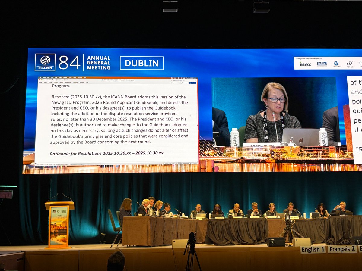 A big step for the domain industry: the <a href="/ICANN/">ICANN</a> Board has adopted the new Applicant Guidebook, clearing the path for the next round of gTLDs.

Now’s the time for brands to start planning for their own digital identity.

Contact us: lnkd.in/e557QVRV

#ICANN #gTLDs #dotBrand