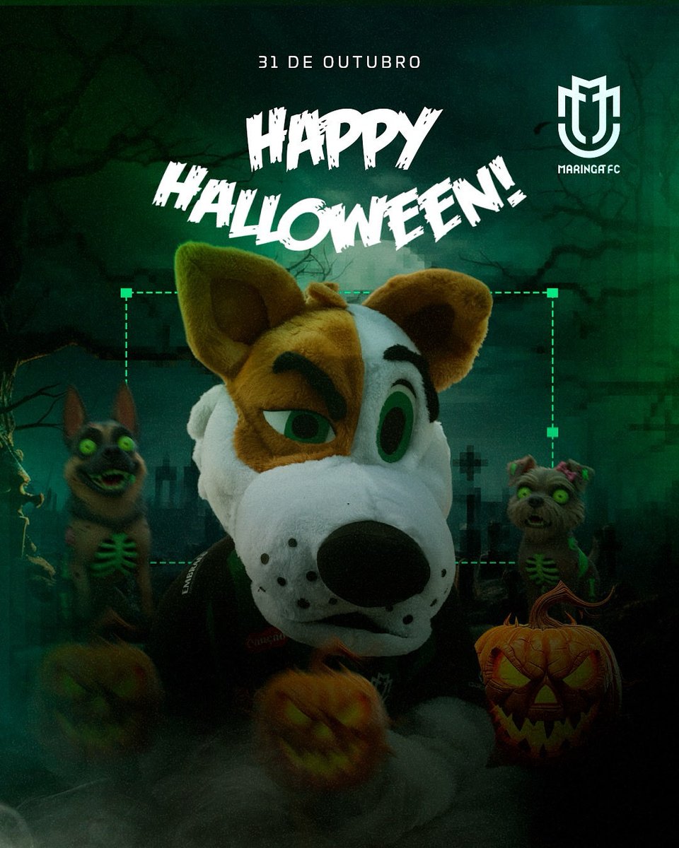 maringafc's tweet image. DOCES OU TRAVESSURAS? 🎃🧟‍♂️🐶

No clima mundial: HAPPY HALLOWEEN! 

BY DOGÃO! 🖤🤍💚

#maringafc #maringa #mfc #futebol #tricolor #brasileiro #sériec #halloween