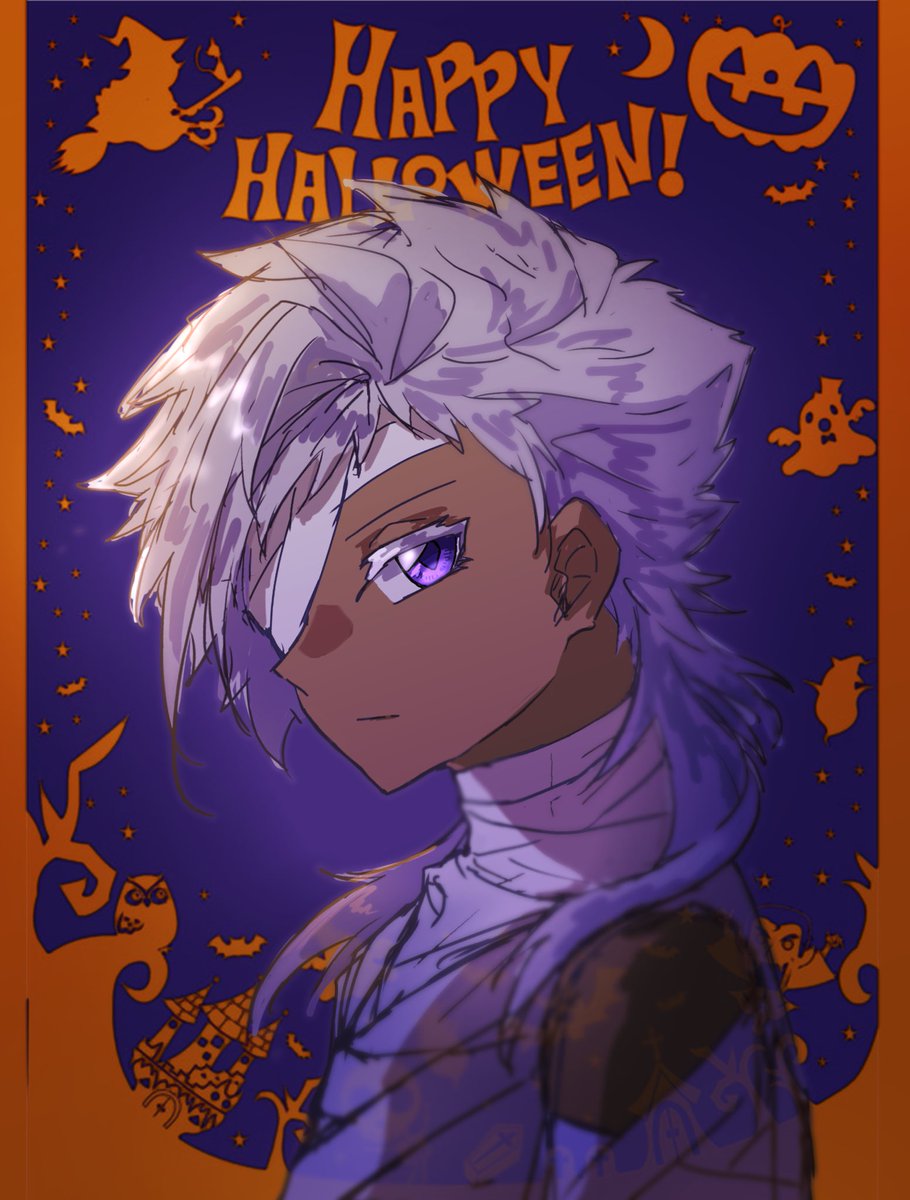 滑り込み！！
完全に落書きですが、描いたことのなかったカインで〜
🎃Happy Halloween！🎃

ロン毛ウィッグつけたのはただの趣味です笑