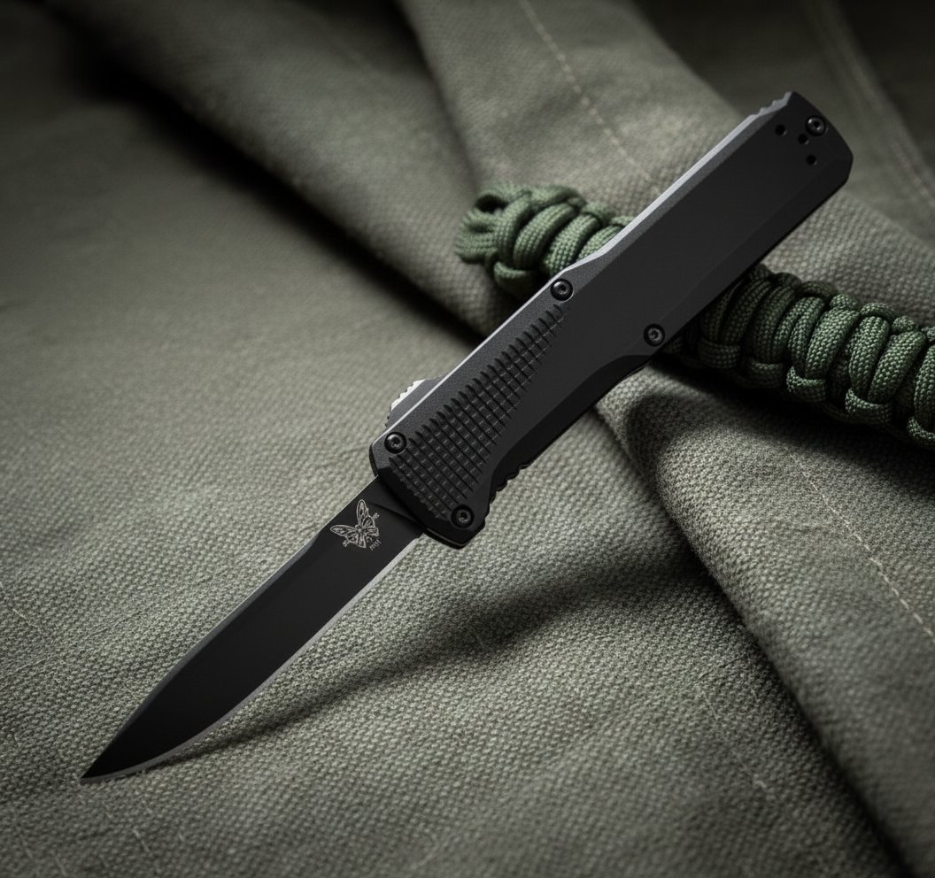 A spit-fire OTF, the 4600 Phaeton combines speed and style in a semi-tactical everyday carry. This double-action out-the-front automatic knife features a 3.45 single-edge drop point blade and is available in multiple handle colors. knife-depot.com/products/phaet…
