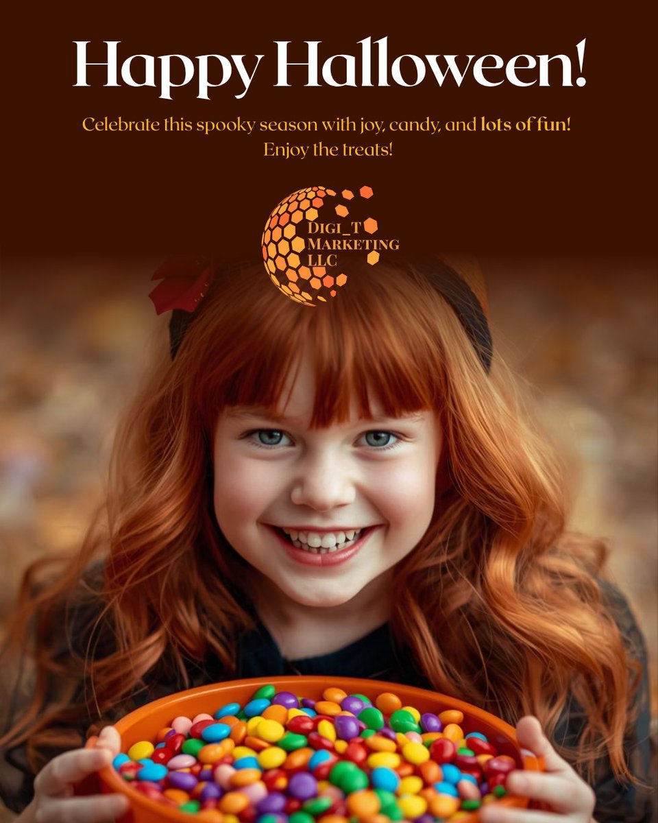 Digi_Tllc's tweet photo. Wishing you a Halloween full of TREATS and no TRICKS!

#DigiTmarketing #halloween2025 https://t.co/nrFpXAPXl9