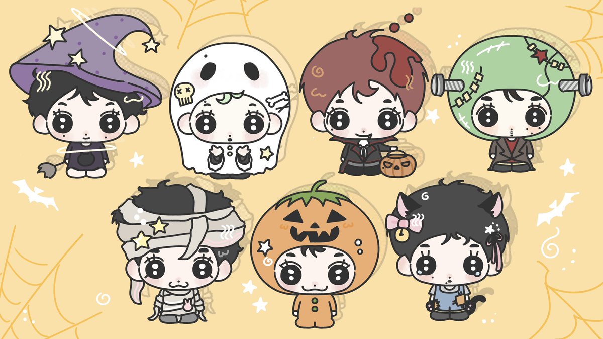meoseumii's tweet image. HAPPY 7ALLOWEEN  ॱଳ͘