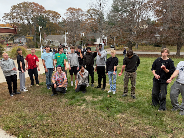 MrsYorkME's tweet image. One of the best labs! SFX makeup with Gwen- students learning practical effects just before Halloween. Always a fun day! #videoclassroom #engagedlearning #specialeffects