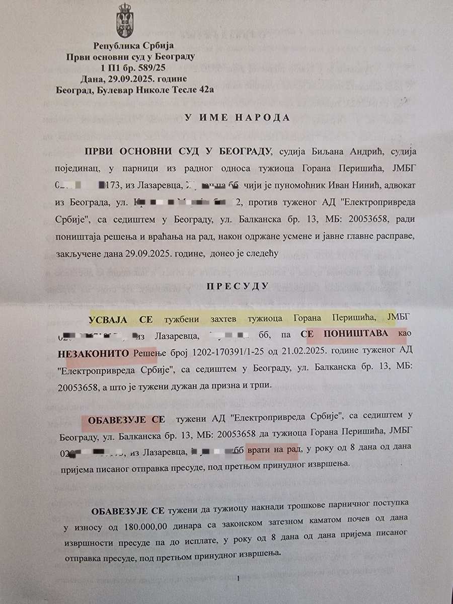Stigla PRESUDA ! 
Sada i zvanično, 
GORAN PERIŠIĆ
se vraća u KOLUBARU 👇
#pumanje ⛽️⛽️⛽️