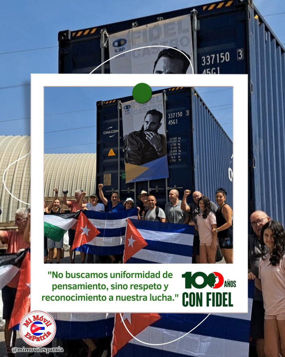 #100AñosConFidel 
"Sabemos que nada podrá aplastar la Revolución, pero sabemos también que cada esfuerzo nuevo que hacemos nos hace más fuertes, hace a nuestra Revolución más fuerte, hace a nuestra Revolución más segura y hace a nuestra Revolución más libre(...).
#MiMóvilEsPatria