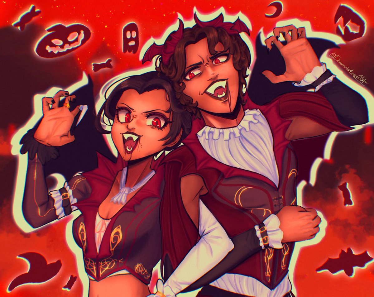 Happy Halloween!!! 🎃👻🕯️🍭🦇
#dbd #deadbydaylight #dbdfanart #Thalita #Renato #FengMin #TheDoctor #HermanCarter #Mikaela #Sable
