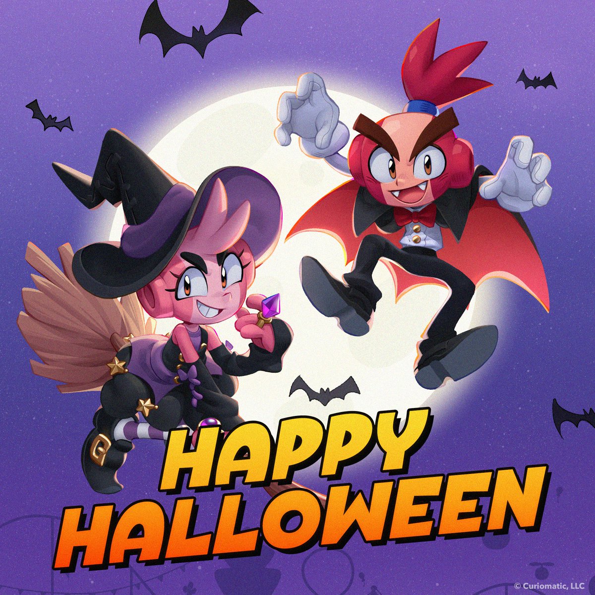 Happy Halloween from Rascal and Q.T.! 🎃